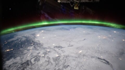 Watch: A Night of Auroras and Storms, Filmed From Orbit